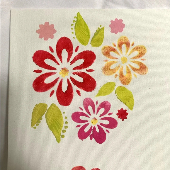 ORIGINAL florals on canvas panel - 8”x10” - Picture 4 of 8